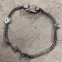 ALYX Hero chaîne collier perle ALYX accessoires titane acier métal mode Hip Hop ALYX collier Y0124284C