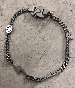 Collar de cadena de héroe alyx accesorios alyx titanium acero metal moda hip hop collar alyx y01241334379