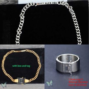 Alyx metalen gesp armbanden hoge kwaliteit hiphop 1017 alyx 9sm armbanden originele tag met doos q0809