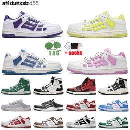 am Bred ami Gym amirlies amiiri imiri Witte modeontwerper Skel Zwarte top Lage teenschoenen Hof Paars Rood Volt Denim Roze Pijnboomgroen Platform Loafers Sneakers Wo 29PY