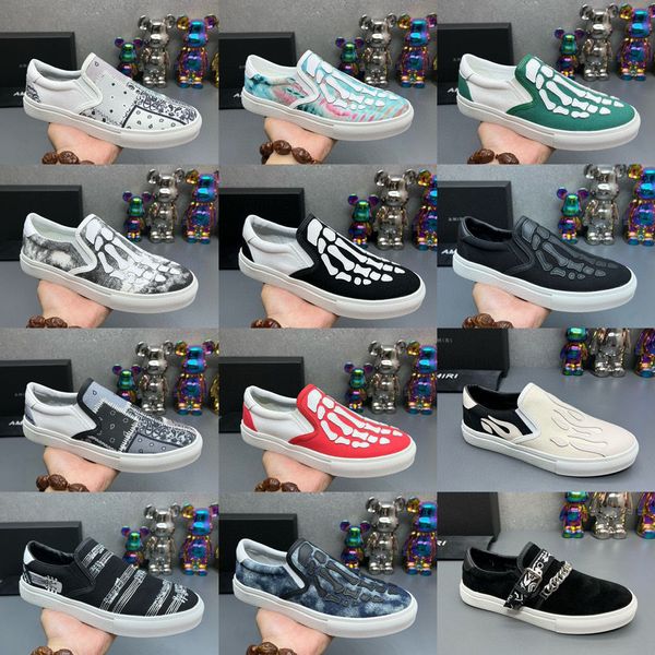 AM zapatos de moda para hombre, ropa de calle, zapatos de hueso, zapatos de tendencia con personalidad para hombre, mocasines informales sin cordones de alta calidad, zapatos Unisex