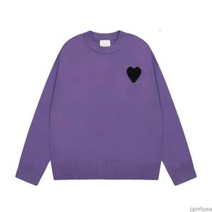 AM I Paris Amis Designer Pull Amiswater Jumper Sweat à capuche hiver épais Sweat Jacquard A-mot Rouge Amour Coeur Pull Hommes Femmes Amiparis XKLD