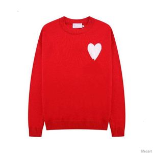 AM I Paris Designer Pull Amiswater Jumper Sweat à capuche Hiver épais Sweat Jacquard A-mot Rouge Love Heart Pull Hommes Femmes Amiparis AMIs Y0AG