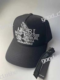 AM Nieuwste stijl irs TRUCKER HAT Ball Caps Luxe ontwerpers Hoed Mode Trucker Caps Hoge kwaliteit borduurwerk Letters amirlies amiiri imiri ami chromess hoed 3WGE