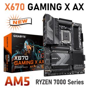 Carte mère AM5 DDR5 AMD Ryzen 7000 Series CPU Gigabyte X670 GAMING X AX Socket AM5 AMD X670 Carte mère M.2 128 Go Desktop Gaming