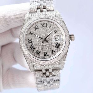 AM9Z montre-bracelet diamant montre hommes montre mécanique automatique 41mm avec diamants en acier mode Busins montre-bracelet Bracel