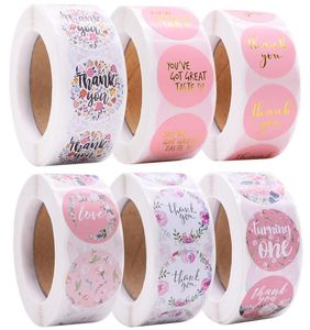 AMAISPACKAING Gift-Scel Scelco Wrap Stickers 500PCSLOT Merci Love Design Diary Scrapbooking Selfadhersive Stickers for Festival 4790307