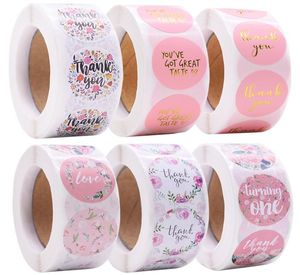 AMAISPACKAING Gift Scelling Wrap Stickers 500PCSLOT Merci Love Design Diary Scrapbooking Selfadhersif Stickers for Festival 1017612