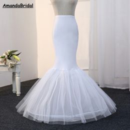 Mermaid Petticoat 1 Hoop Bone Elastische Trouwjurk voor Bruids Crinoline Dames Rok One Size