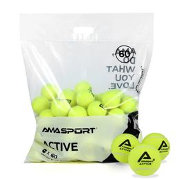 Balles de tennis d'entraînement sans pression Amasport 6122436pcs High Bounce Easy To Control Exercice Ball pour débutant 240329