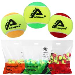 Amasport Tennis Balls 255075 Lage Compressiefase 123 voor beginners Jeugd Kids Training Praktijk Ball 240329