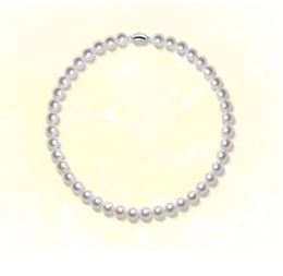 Amazing AAAAA 910mm Round Round Akoya Collier de perle blanc 18 "925S 231221