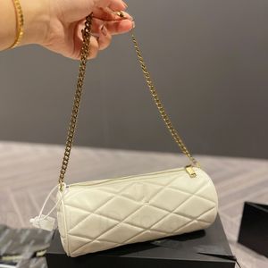 Increíble Hombro negro Cruz Almohada Bolsas Diseñador de lujo Axilas Mujeres Cuerpo Hilo Diamante Enrejado Llano Vintage Bolsos de cuero genuino Bolso con solapa Bolso de mano