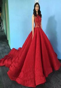 Increíble vestido de baile de graduación de baile de baile de baile de cristal princesa de alfombra roja