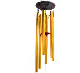 Verbazingwekkende Grace diep resonant Antiek metaal houten 6 buis Windchime kapel Bells Wind Chimes Home Ornament Handwerk geschenken4643732