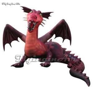 Incroyable Grand Gonflable Jeune Dragon Ballon Air Blow Up Dessin Animé Film Modèle Animal Dragon De Feu Avec Des Ailes Pour L'événement