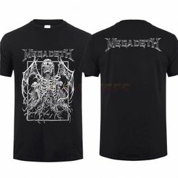 Hommes incroyables Rising Megadeths Rock Band Graphic Print T-shirt double face Fi surdimensionné Cott taille UE T-shirt V6iC #