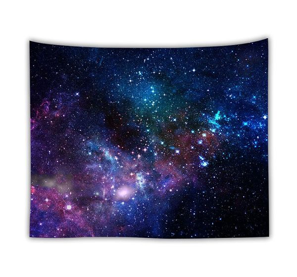 Incroyable tapisserie d'étoiles de nuit 3D couverture imprimée tenture murale photo bohème serviette de plage couvertures en tissu chaud doux étoilé cosmique RRA543