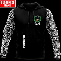 Verbazingwekkende Polynesische Pohnpei 3d volledig geprinte unisex Deluxe hoodie mannen sweatshirt streetwear zip pullover casual jas tracksuit-3