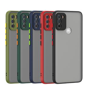 Amazon Colors Edge TPU Hard PC Slim Frosted Matte Phone Cases Couverture arrière mobile pour Motorola Moto G60 G40 A