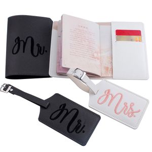 Amazon Creative brodery couple Suit Suit Tag Tag Tag Tag Board Airplane Pass Pass Luggage Tag Pu Ready en stock