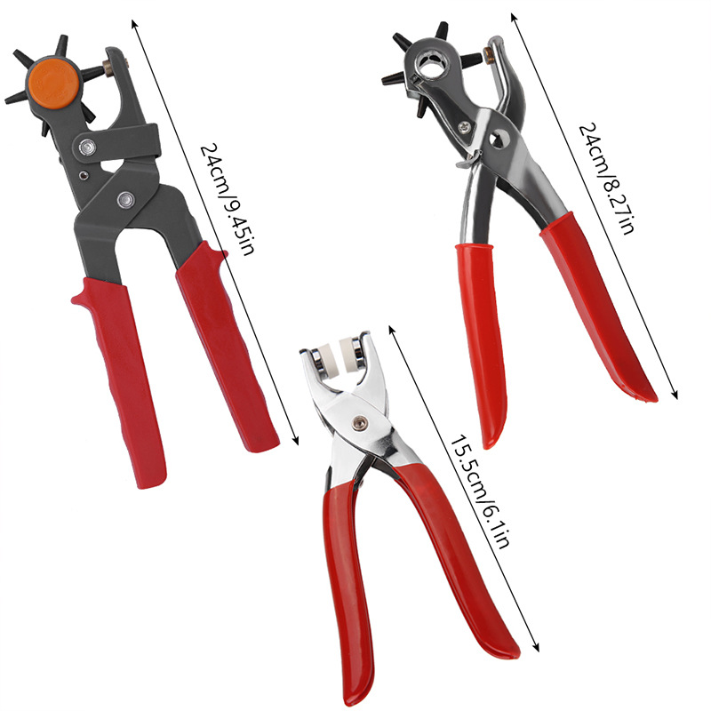 Amazon hot selling labor-saving belt punch 2mm-4.5mm multifunctional punch pliers trouser strap hole punching machine tools