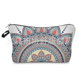 Amazon's Best Selling 3d Printed Mandala Cosmetic Bag Waterproof Clutch Bag Women's Storage Toiletry Bag