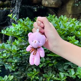 Hot Plush Keychain Bear Doll Pendant Bag sleutelhanger Hand Hand Gift Doll pluche hanger Groothandel
