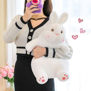 Populaire pluche pop Lazy White Rabbit Plush Toy Leuk Soft Rabbit Doll Diman Doll Foreign Trade Spot Groothandel