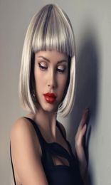 Amazon vendant une perruque européenne et américaine Feme Femelle Qi Liu Hai Clairs Sroitis High Temperature Hair Headgear8330776
