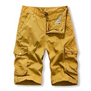 Amazon Workwear Shorts, pantalons décontractés multi-poches délavés d'été pour hommes, pantalons de sport hexagonaux en pur coton