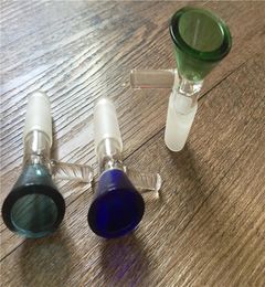 ambre vert rose coloré 14 mm ou 188 mm femelle pince bol avec poignée injection directe vivaneau 145 mm 19 mm femelle mâle bong Bowl9482104