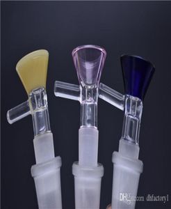 ambre vert rose coloré 14 mm ou 188 mm mâle pince bol avec poignée injection directe Snapper 145 mm 19 mm mâle bong Bowl3665249