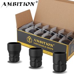 Poignée de tatouage jetable Ambition, 12 pièces, taille 303438mm, matériau en Silicone pour Machine sans fil, équipement de stylo 240318