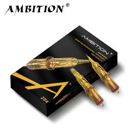 Ambition Glory 20 pièces tailles mixtes RL RM M1 RS cartouche de tatouage aiguilles approvisionnement pour Machine à tatouer maquillage Permanent stérilisé 240227