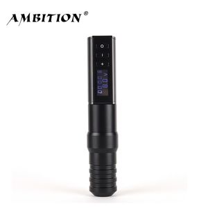 Ambition Hunter Wireless Tattoo Pen Machine 1650mAh Lithium Battery voeding LED Digitaal voor body art 220624