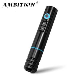 Ambition NINJA RS Portable sans fil Machine à tatouer stylo 35mm course capacité de la batterie 800mah maquillage permanent aiguilles universelles 240123