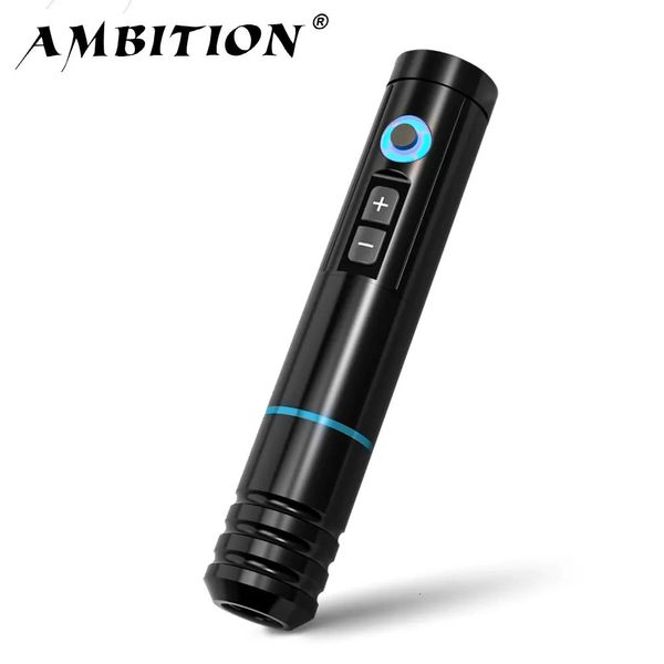 Ambition NINJA RS Máquina de tatuaje inalámbrica portátil Pluma 35 mm Carrera Capacidad de la batería 800 mah Maquillaje permanente Agujas universales 240327