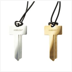 Ambush ketting sieraden Ambush Key lederen touw ketting minimalistische brief hanger voor mannen dames paar sieraden instagram populair hetzelfde