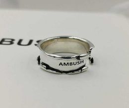 Anneau d'embuscade S925 L'anneau en argent sterling est utilisé comme un petit cadeau de marque industrielle pour les hommes et les femmes le jour de la Saint-Valentin039 2210112423553