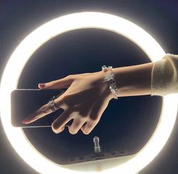 Marca AMC, anillo de pulsera, conjunto de regalo de Navidad, regalo de novia, anillo clásico de plata de ley 925S, joyería para mujer, drama coreano, piso superior S9906585