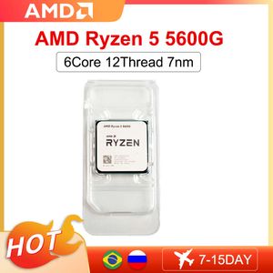 AMD Nieuwe Ryzen 5 5600G R5 5600G CPU Game Processor Socket AM4 3.9GHz 6-Core 12-draads 65W DDR4 Desktop processor Accessoires