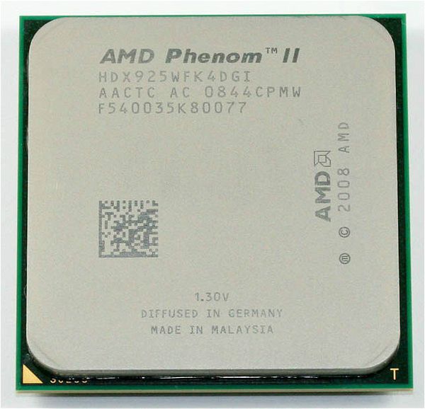AMD Phenom II X4 925 Prozessor 2,8 GHz 6 MB L3 Cache Sockel AM3 Quad-Core-CPU