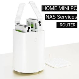 AMD R7 5700U/Inter N100 Dual-Network Dual Display Home Mini PC Support Win10/Linux NAS System Bluetooth Pfense Firewall Computer