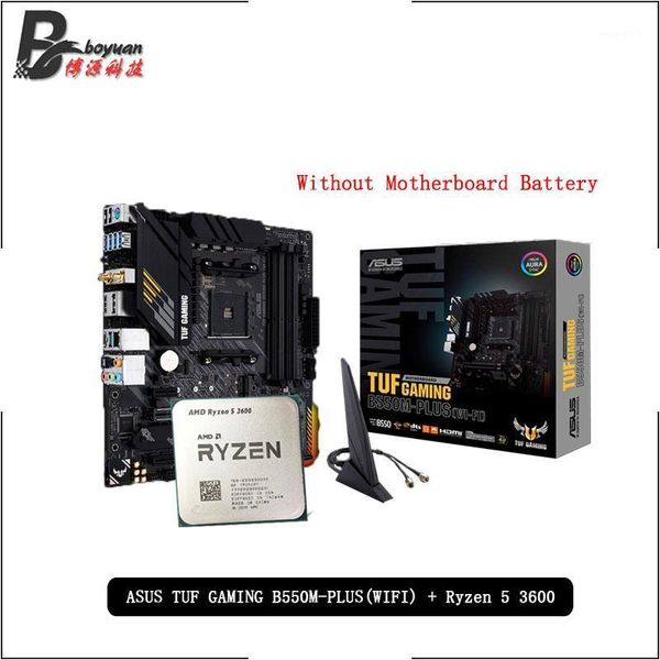 AMD Ryzen 5 3600 R5 3600 CPU + ASUS TUF GAMING B550M PLUS (WI-FI) Placa base Socket AM4 Todo nuevo pero sin enfriador1
