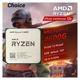 AMD Ryzen 5 4600G CPU 100% Gloednieuwe Processor Socket AM4 6-Core 12-Draad tot 4.2GHz 65W Desktop CPU voor PC Gamer