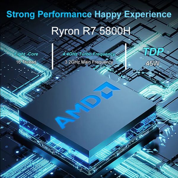 AMD Ryzen 7 5800H 5700U AMD Ryzen 5500U Windows 11 Mini PC DDR4 16 Go 512 Go SSD WiFi6 BT5.0 Ordinateur de jeu de bureau