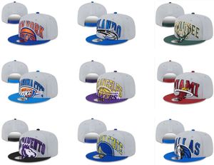 Amerika Basketbalhoed MIA HEAT Sun BOSTON CHICAGO basketbal LA LC HEAT OKC CITY YORK BULL hoed sport voetbal honkbal Snapbacks hoeden Hip Hop 10000 ontwerpen hoed