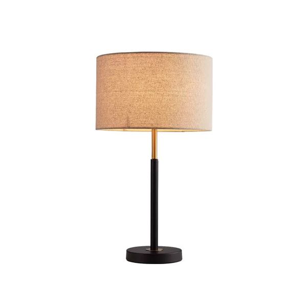 Amérique design lampe de table luxe fantaisie traditionnelle tissu lampe de bureau 33 cm largeur 54 cm hauteur pour hôtel maison salon chambre chevet salle d'étude restaurant décor