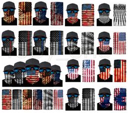 America Flag Printing Dadem Bandanas Protective Mask Tarriofief Magic Cycling Bandana Headwear Mascaras de fiesta del pañuelo en la cabeza Suministros 3781977